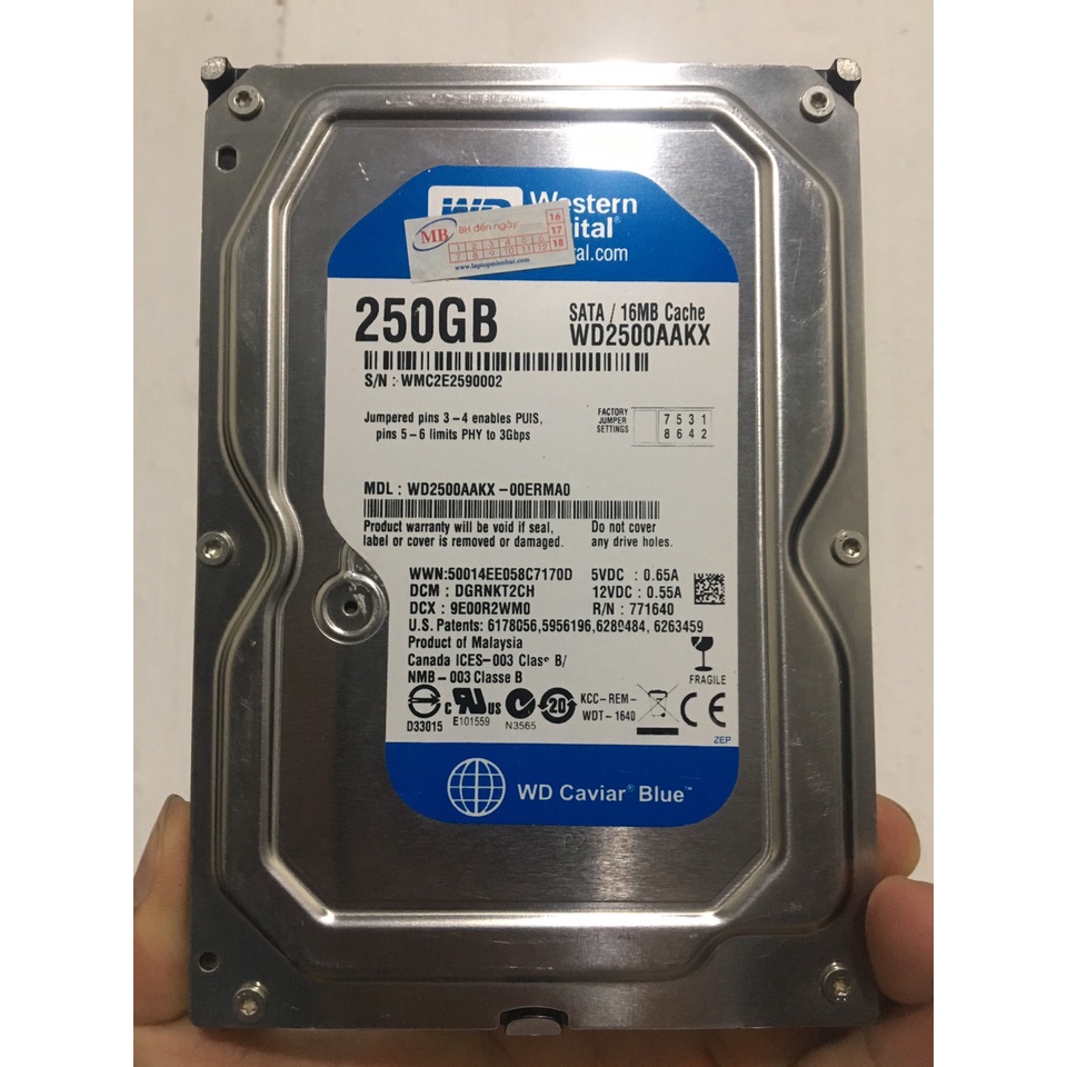 Ổ cứng máy bàn hdd PC 250gb hàng tháo máy good 100% giá rẻ