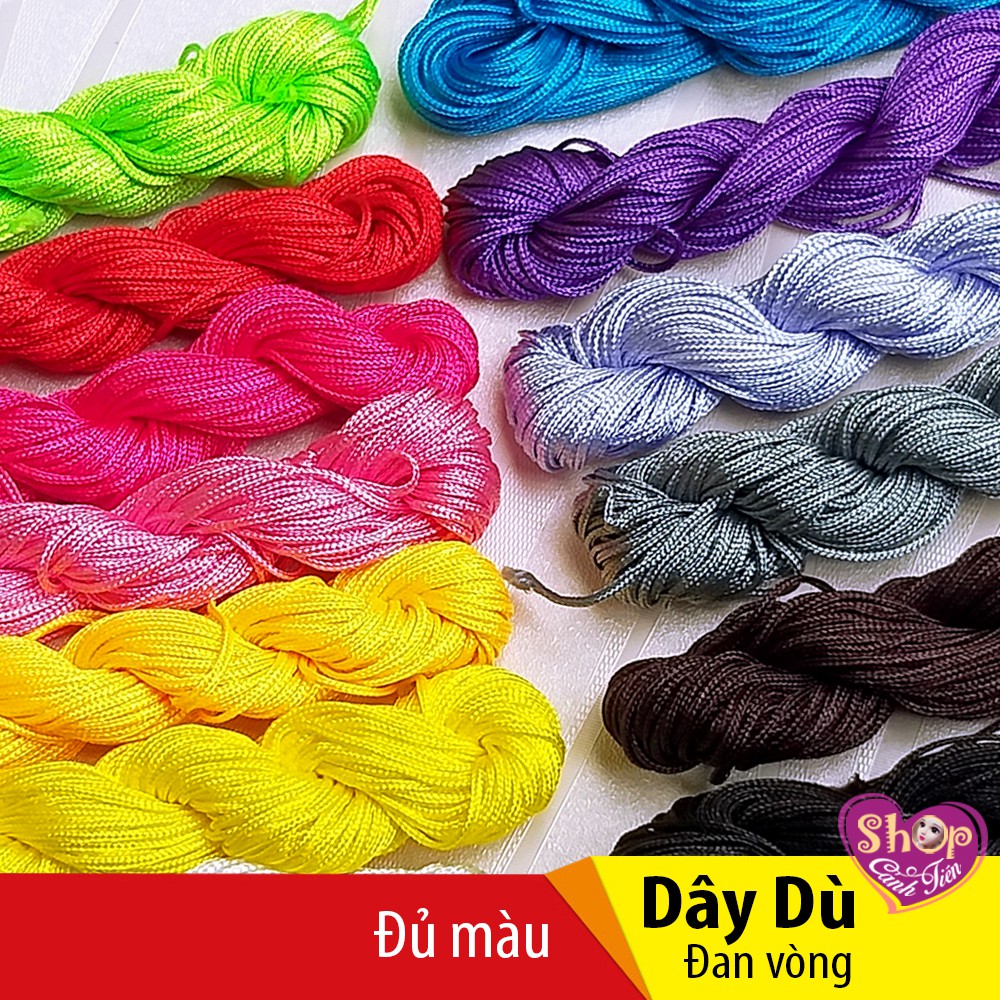 Dây Dù 1mm, 1,5mm Đan Vòng Đủ màu Giá Tốt (13-25 mét)