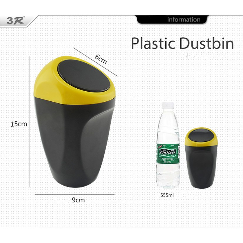 Thùng rác mini 3R Plastic Dustbin - Skylife