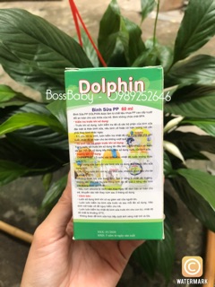 (Tặng thêm 1 núm) Bình sữa cổ hẹp Dolphin 60ml