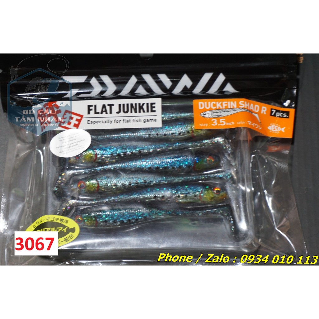 Mồi cá mềm Daiwa Flat Junkie chuyên câu cá Lóc, chẽm, mú .v.v.