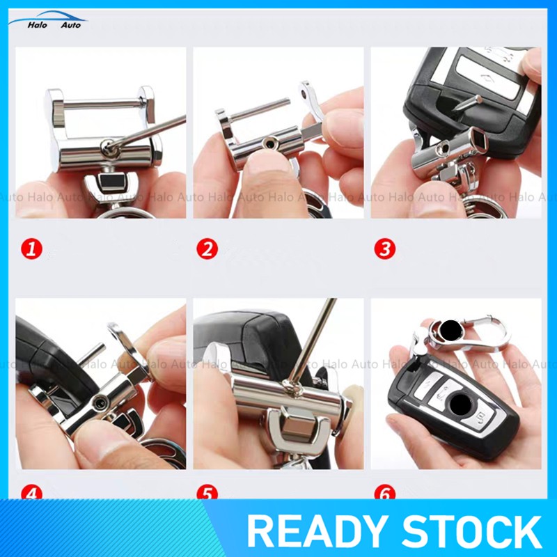 【Ready Stock】100% Genuine Leather Key Cover For Honda CRV HRV BRV JAZZ-2 Bottons-OPP BAG