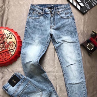 Quần Bò Nam Rách Gối Mã: 9168