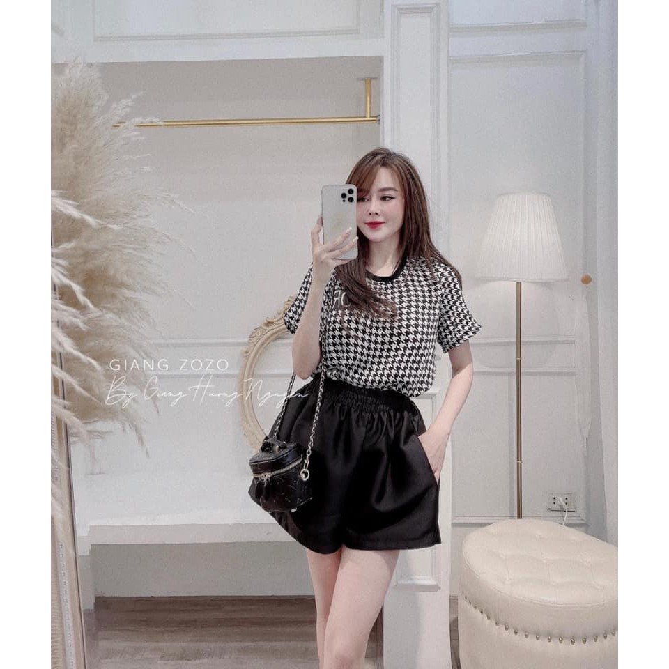 Set Lụa Tằm Zic Zac Đen Mix Sooc Chun