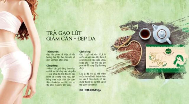 Trà Gạo Lứt Giảm Cân HERA TEA (14 gói)