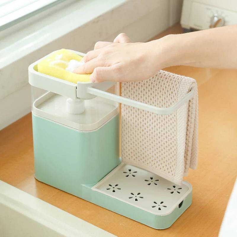 Hộp đựng nước rửa chén có giá treo tiện lợi