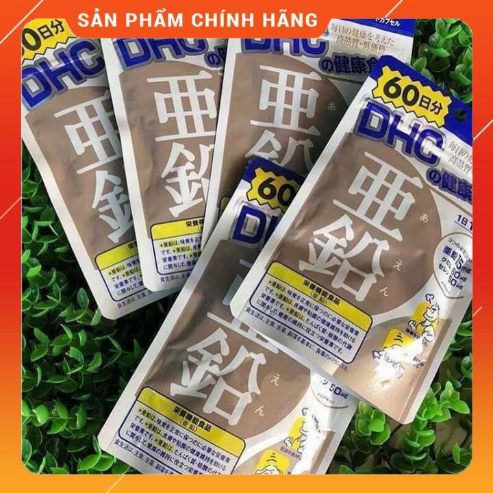 Viên uống Bổ sung Kẽm DHC Zinc 🔥𝐒𝐀𝐋𝐄 𝐌𝐀̣𝐍𝐇🔥 từ Nhật Bản- 15 day và 30 day cải thiện da mụn, cho da tóc mềm, mượt | Thế Giới Skin Care