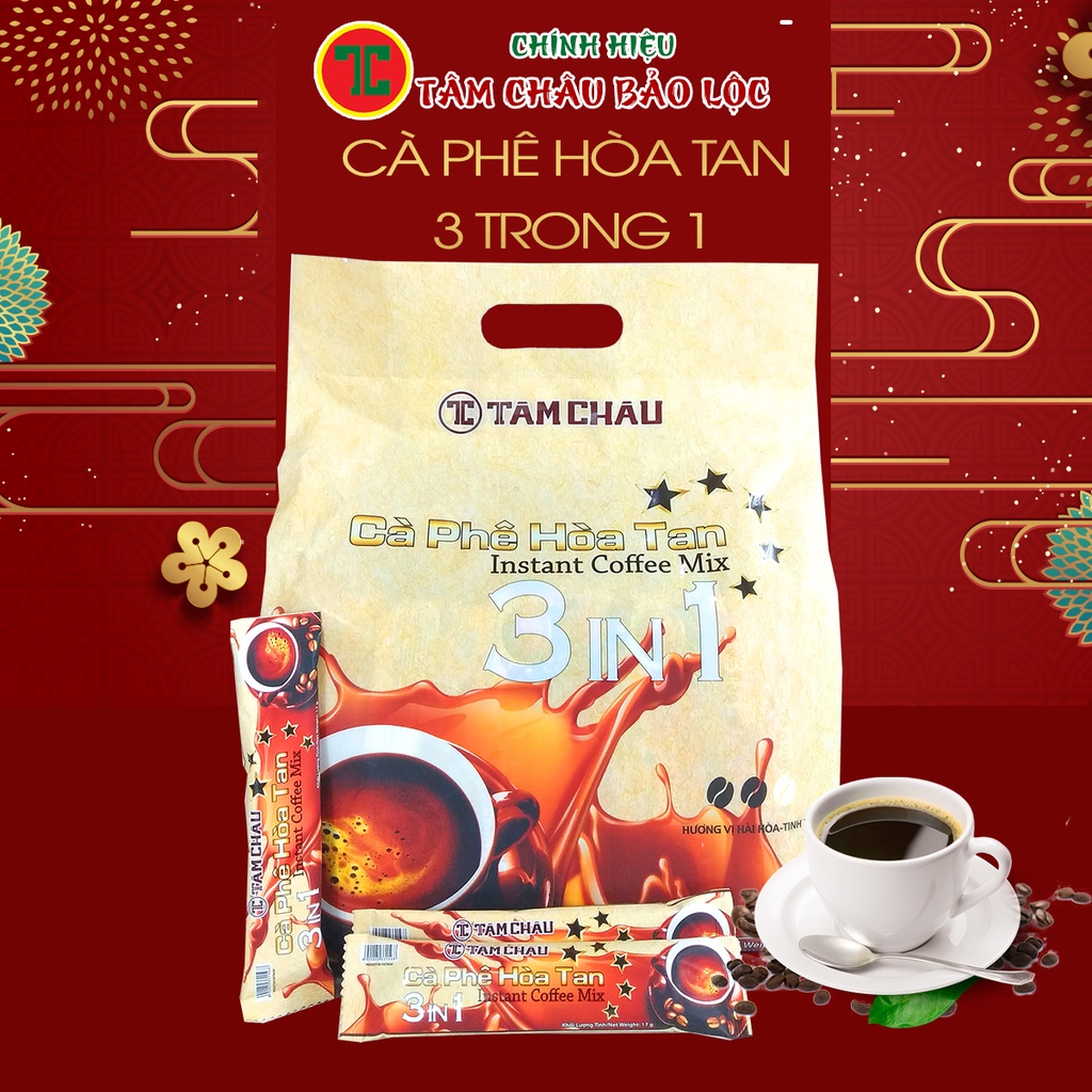 [TÂM CHÂU]Cà Phê Sữa Hòa Tan 3 in1 850G (Cafe Sữa, Coffee Sữa) - chính hiệu TÂM CHÂU BẢO LỘC