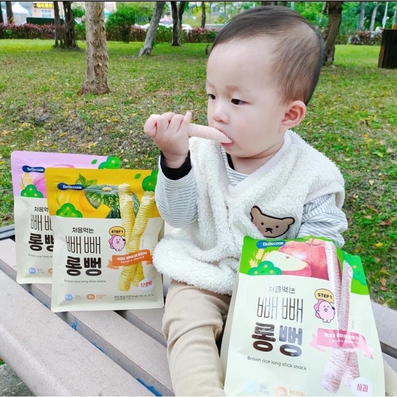 Bánh gạo que hữu cơ Bebecook cho bé từ 6m