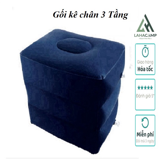 Gối hơi kê chân 3 tầng