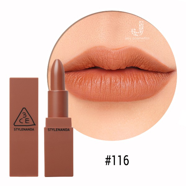 SON THỎI 3CE MOOD RECIPE MATTE LIP COLOR MÀU 116 Ink heart