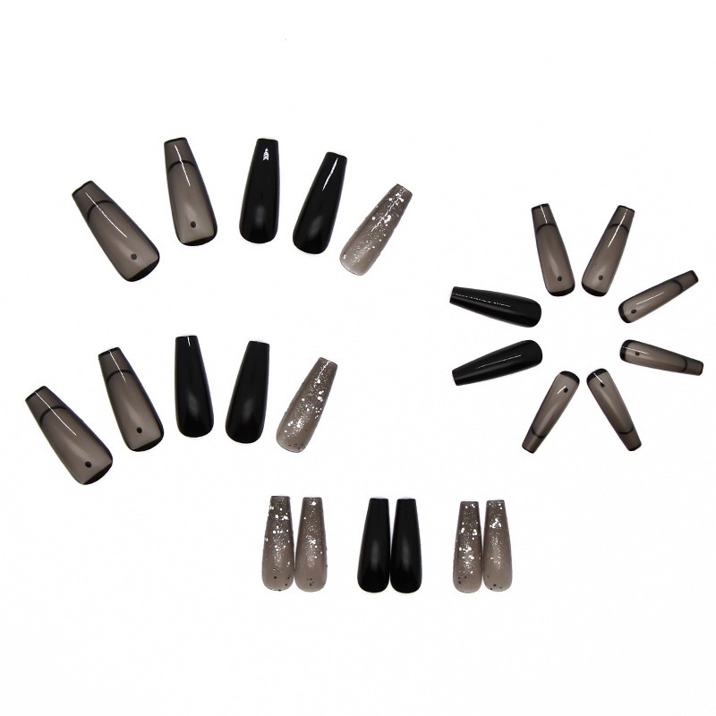 Set 24 móng giả D391 đính đá cao cấp ( Tặng kèm keo và dũa )