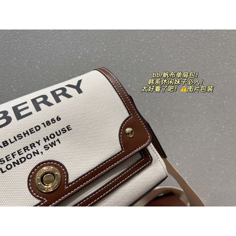 Túi đeo chéo nữ B.B.R sz25cm chất vải dày dặn phom căng chuẩn đẹp box nam châm