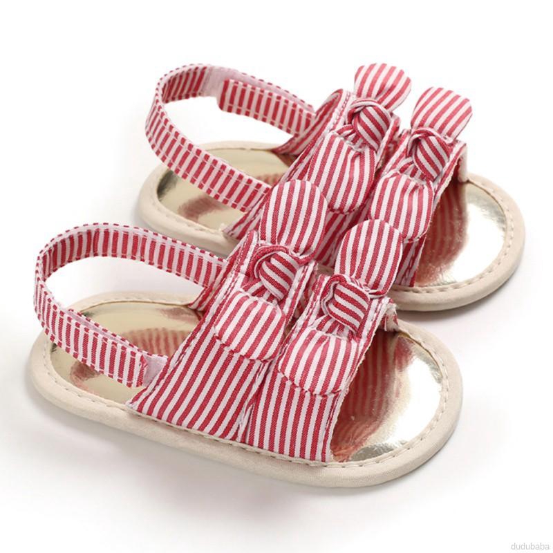 Giày Sandal Đính Nơ Cho Bé 0-18 Tháng Tuổi