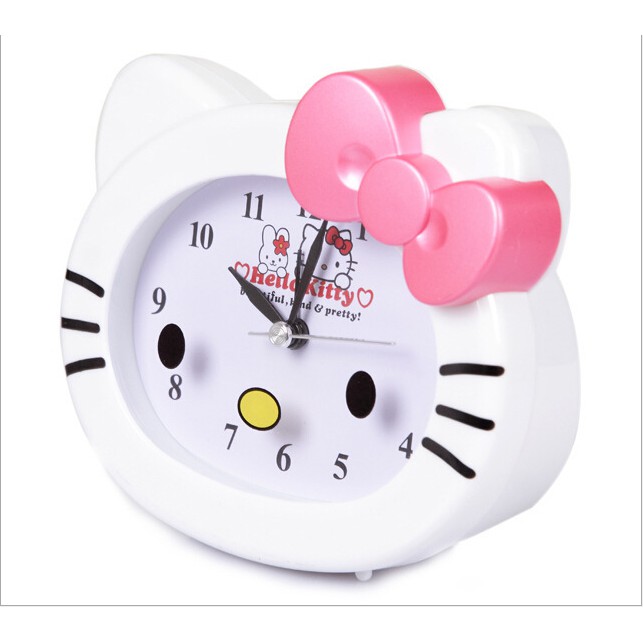 Đồng Hồ Báo Thức Để Bàn Hình Hello Kitty Cho Bé