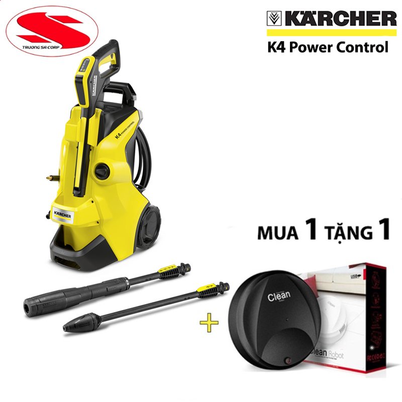Máy xịt rửa cao áp , máy rửa xe gia đình KARCHER K4 POWER CONTROL hàng Italy