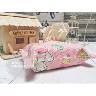 Vỏ Túi Bọc Hộp Khăn Giấy handmade hình Viên Kẹo , Vỏ hộp khăn giấy nội thất đẹp cho xe hơi