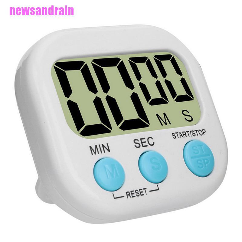 [cool]Digital Kitchen Timer Magnetic Backing Stand Countdown Alarm Lcd Big Digits