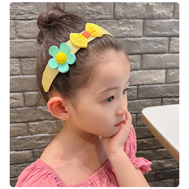 Bờm tóc cho bé gái băng đô dán tóc mái cố định chống gãy tóc phong cách Hàn Quốc dễ thương cho bé mã B02