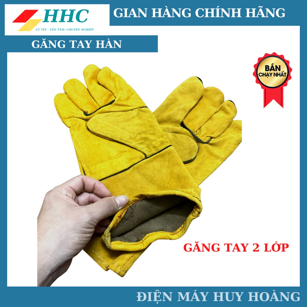 [Protech] Găng tay thợ hàn chịu nhiệt, bao tay hàn chống nóng bằng da lộn ,chống mài mòn