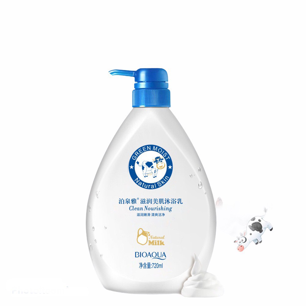 Sữa tắm nuôi dưỡng làm sạch dưỡng ẩm trắng da Bioaqua | BigBuy360 - bigbuy360.vn