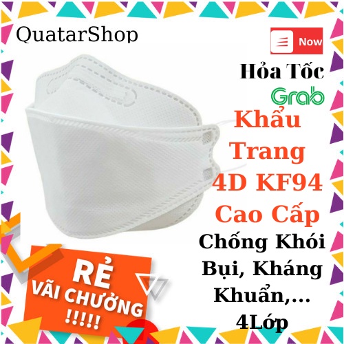 [Túi 10cái] Khẩu Trang Y Tế 4D UNi MASK KF94 Chống Bụi Mịn Và Kháng Khuẩn Cao Cấp 4D Hàn Quốc - Giá Rẻ 2022