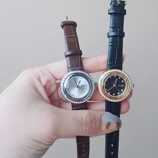 Đồng hồ dây da độc 1 hạt đá