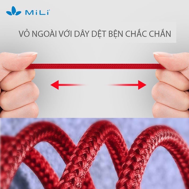 Cáp sạc nhanh điện thoại Táo 14 SERlES, 13 SERlES, 12 SERlES MiLi HI-L90 USB-C to PD 60W chuẩn MFi C94 dài 1m