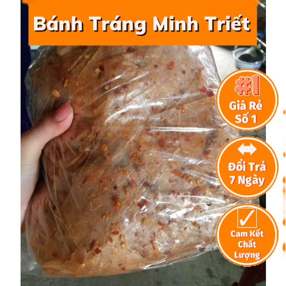 [1kg] BÁNH TRÁNG PHƠI SƯƠNG XIKE MUỐI TỎI NHUYỄN TÂY NINH