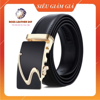 Thắt Lưng Nam 💖 FREESHIP 💖 Thắt Lưng Nam Hàng Hiệu Mặt Đồng Đúc Nguyên Khối - Chất Liệu Da PU Cao Cấp
