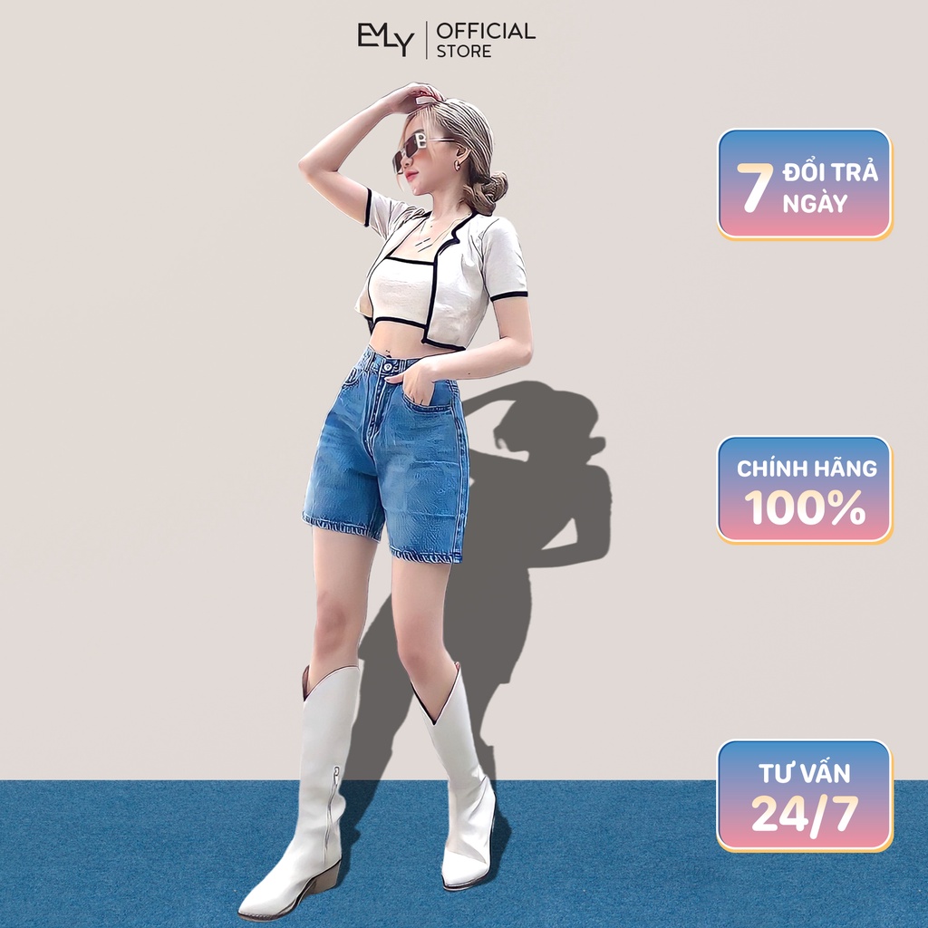 Quần jean đùi nữ Emilyshop ulzzang