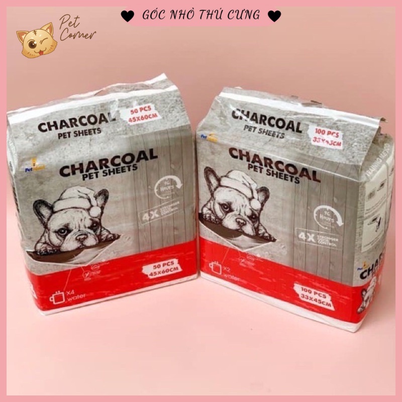 Tã lót chuồng cho chó mèo Charcoal than hoạt tính