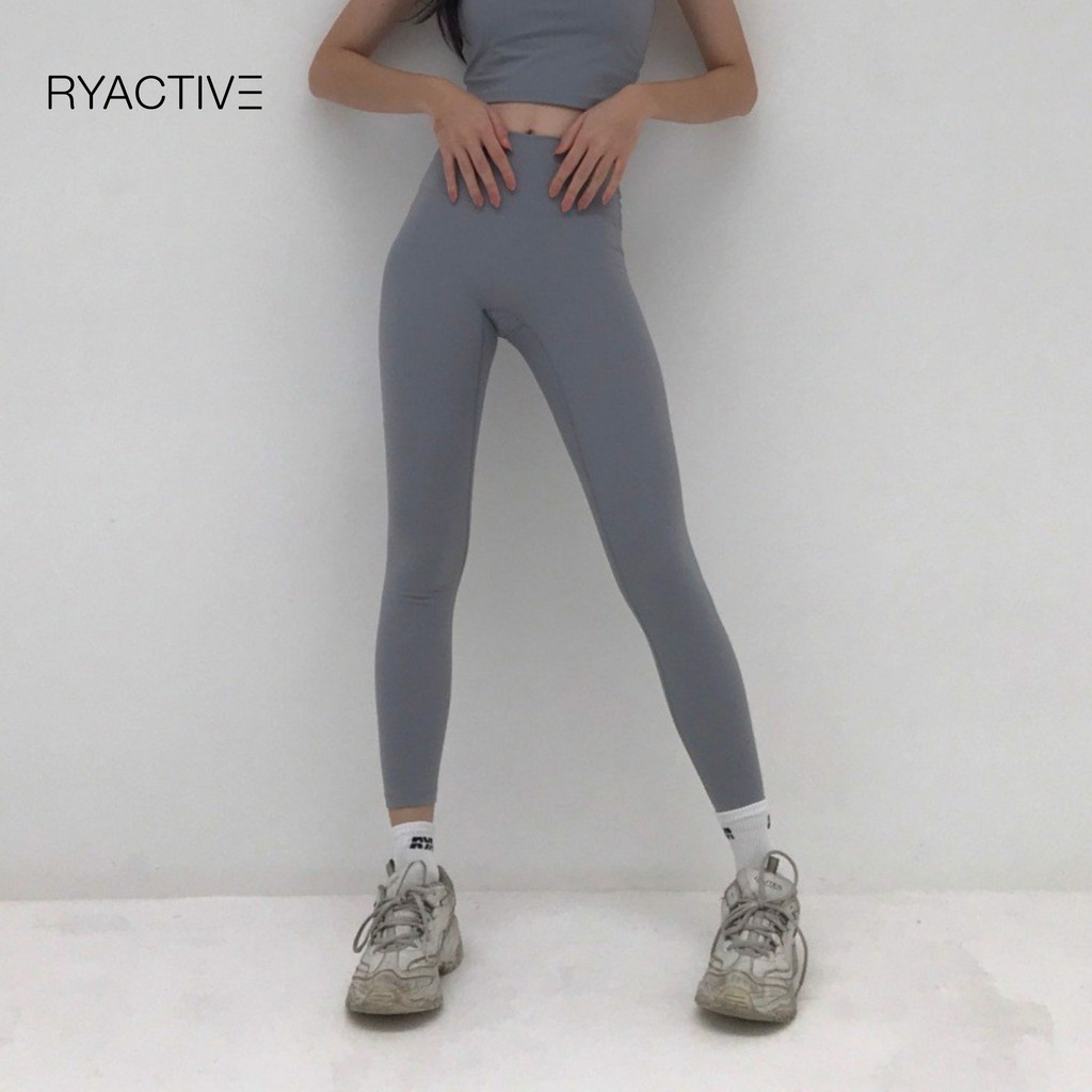 Quần tập yoga/thể thao lưng cao RYACTIVE - RYA Legging Ultimate Grey