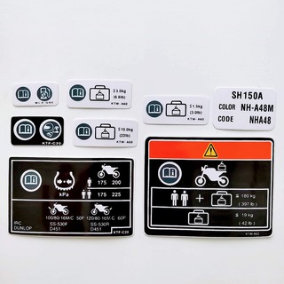 Bộ tem xe thông số honda sh ý, dylan, @, ps