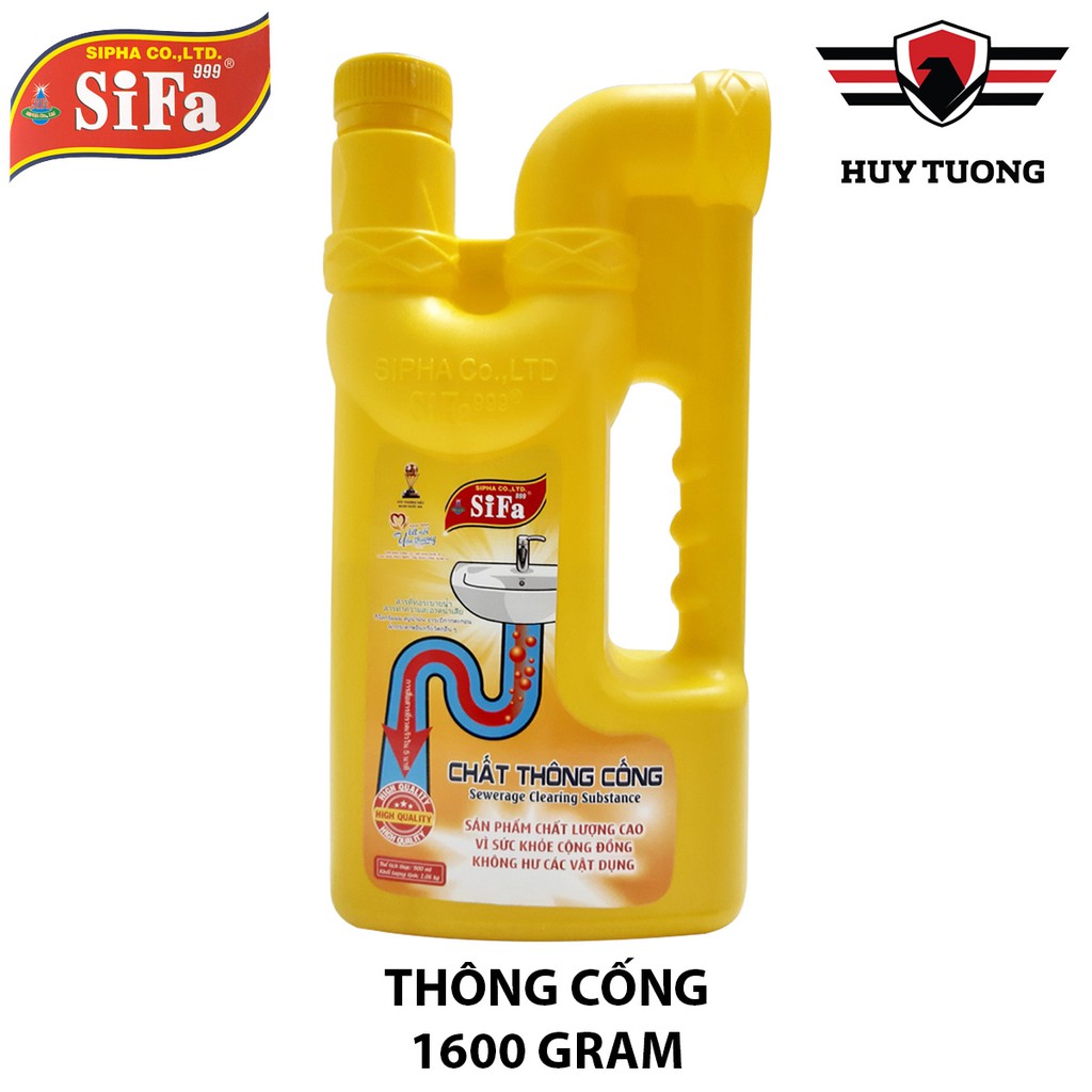 Chất thông tắc cống và thông tắc bồn cầu Toilet Sifa 700g / 800g / 1400g / 1600g cao cấp - Sunflowers