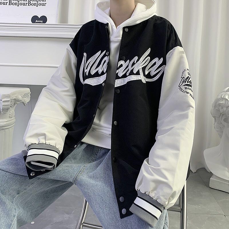 Áo khoác bomber CALASKA dù 2 lớp unisex nam nữ thu đông phối tay 2 màu | BigBuy360 - bigbuy360.vn