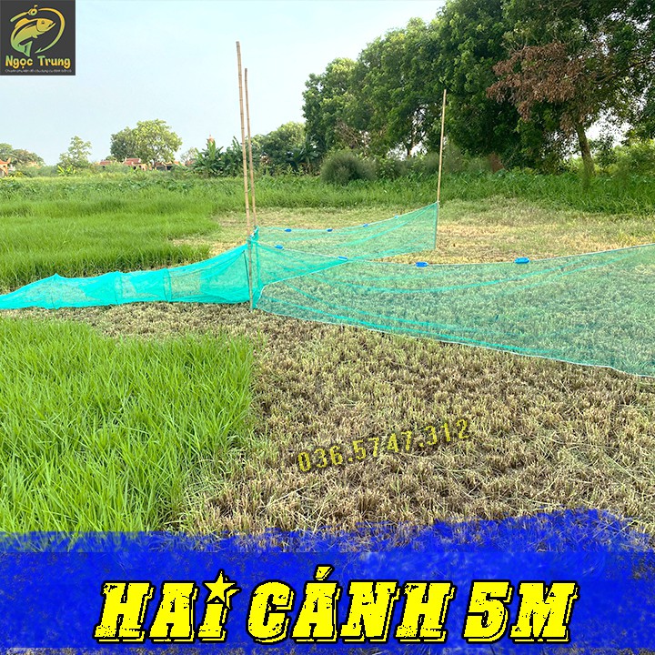 Dớn Bắt Cá,Đăng Chặn Sông Suối Có Phao Chì Bắt Cá Cao 1m Mỗi Cánh 4m ,Đuôi 4m Có Hom.Khung Vào 60x80cm hàng như hình