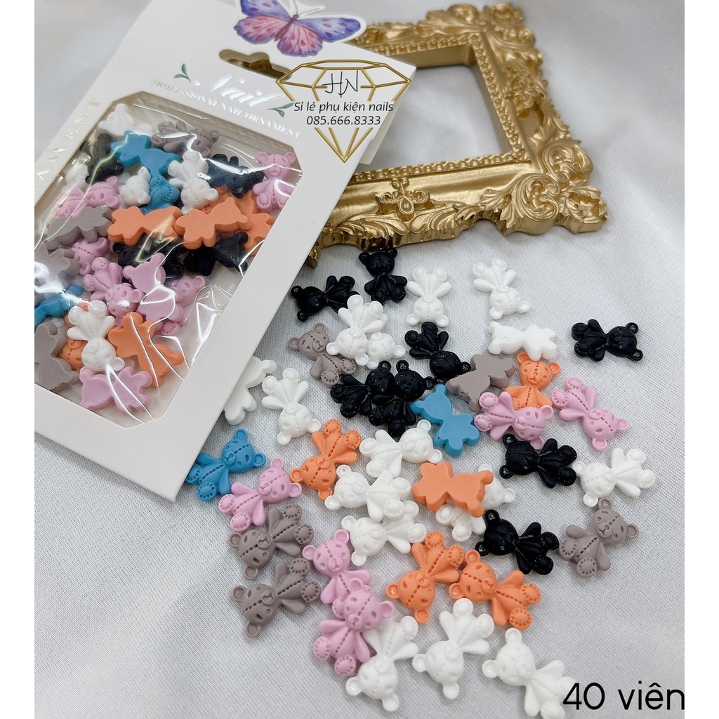 Set charm gấu các màu