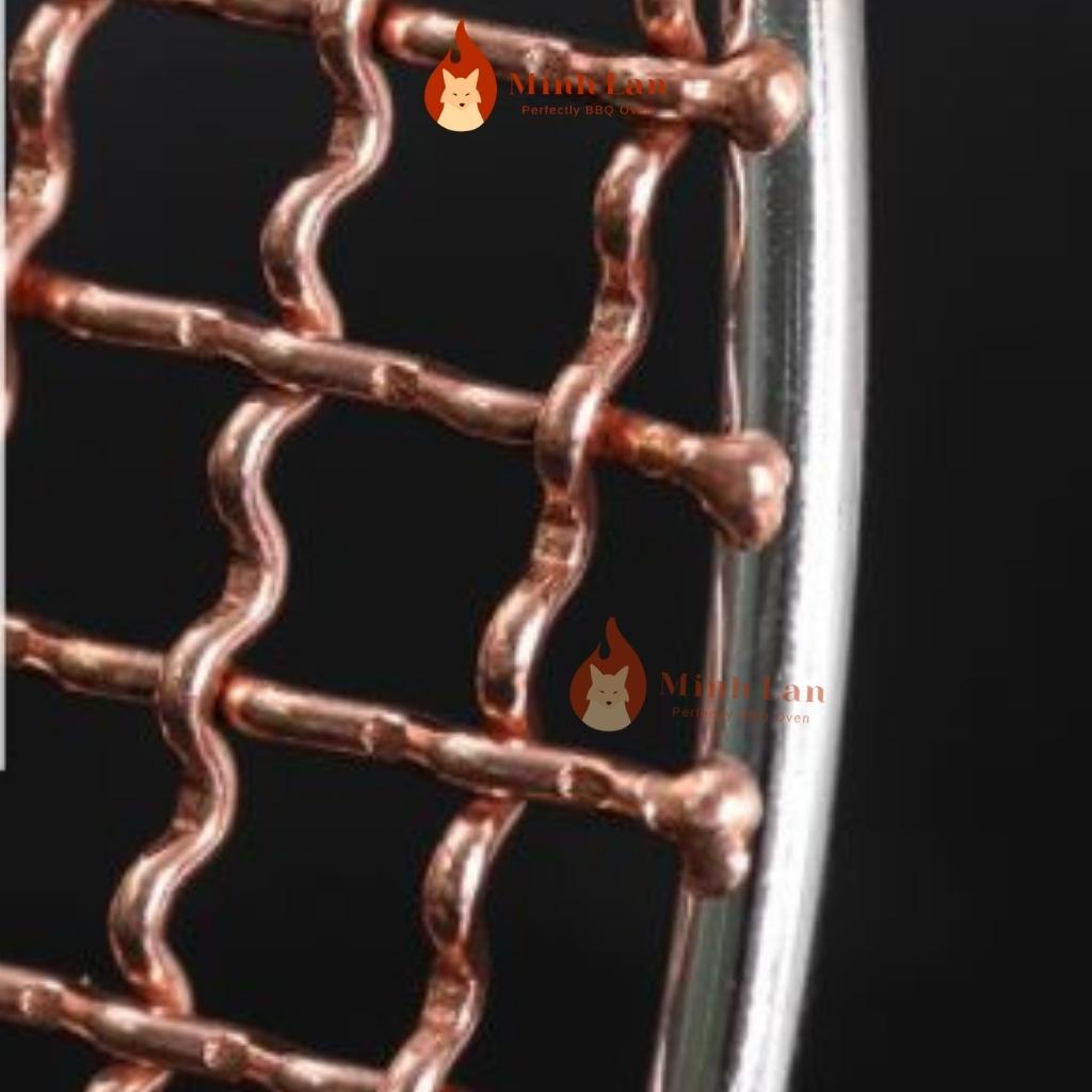 Vỉ nướng thịt dây ĐỒNG  nguyên chất, chống cháy siêu bền