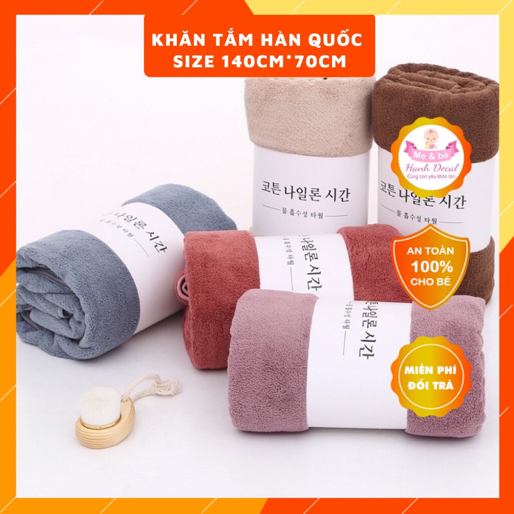 Khăn tắm hàn quốc 1m4*70cm nặng 300g siêu hot