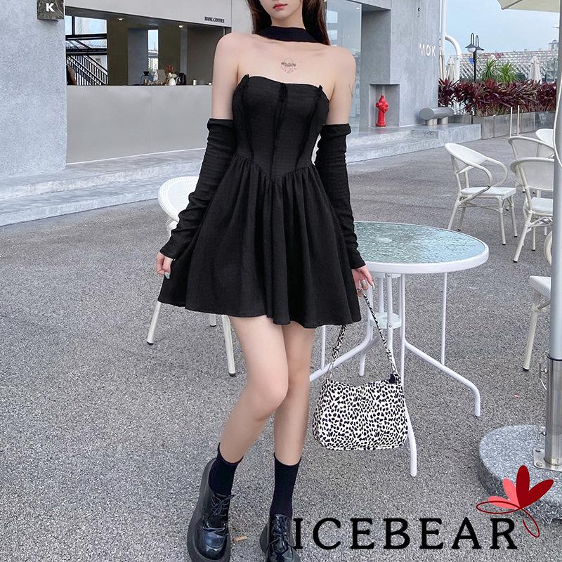 Đầm ngắn hở lưng màu sắc thời trang cho nữ