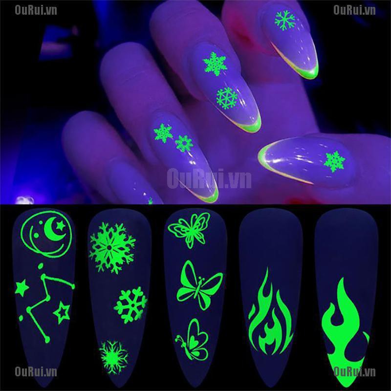 Miếng Dán 3d Phát Sáng Trang Trí Halloween Độc Đáo