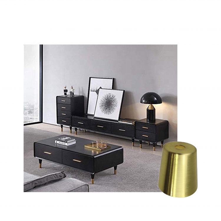 Ống Côn Màu Đồng Chụp Chân Bàn Ghế 80x25x33