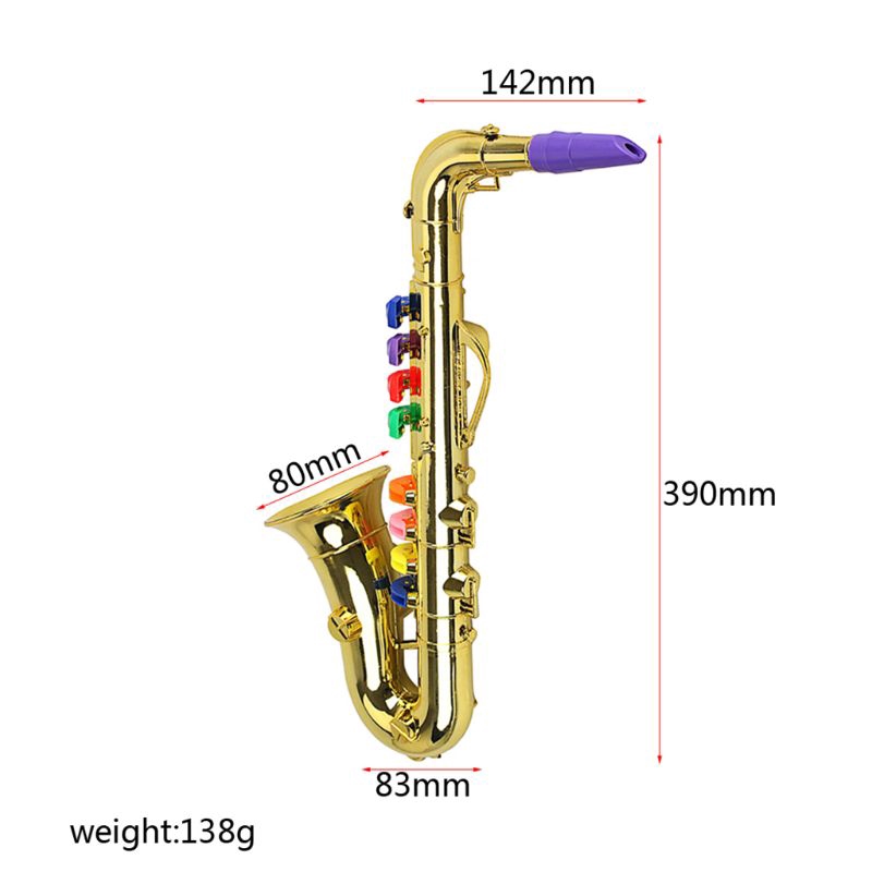 Đồ chơi kèn Saxophone 8 kiểu âm thanh cho trẻ học chơi nhạc sớm