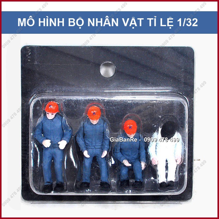 MÔ HÌNH BỘ NHÂN VẬT TỈ LỆ 1:32 - THỢ SỬA XE/GIA ĐÌNH - 7002A