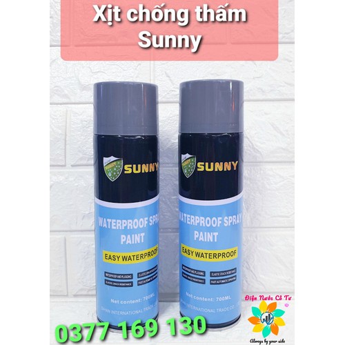 Chai xịt chống dột chống thấm 700ml Sunny màu Xám