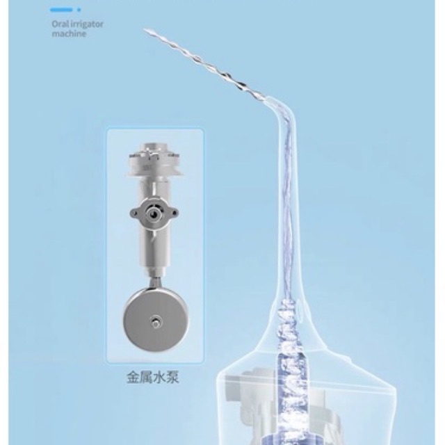 Máy tăm nước Prooral 5002 TẶNG KÈM 4 VÒI dụng cụ làm sạch răng miệng thông minh cho gia đình/ Người niềng răng