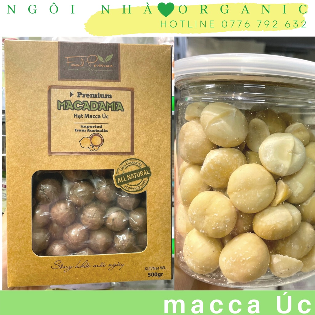 Hạt Macca/nhân Macca Úc sấy chín ăn ngay