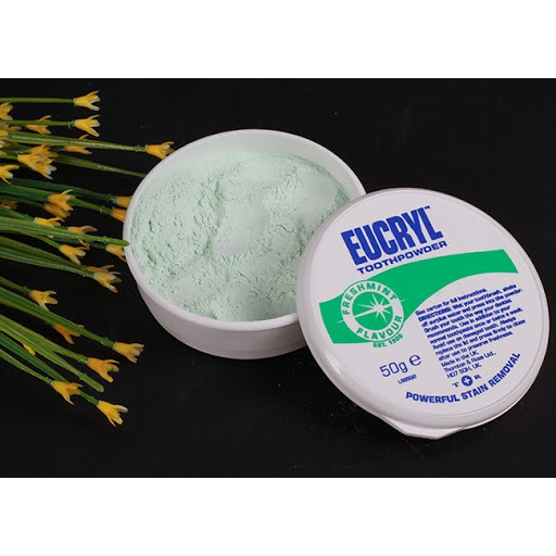 BỘT TẨY TRẮNG RĂNG BẠC HÀ EUCRYL TOOTHPOWDER FRESHMINT 50G