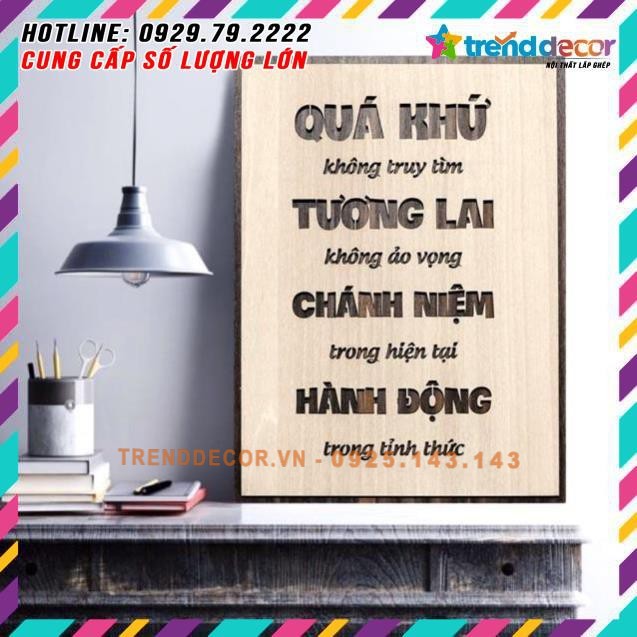 [GIÁ GÔC] Tranh Slogan truyền động lực bằng Gỗ thiết kế độc nhất  TRENDDECOR.VN